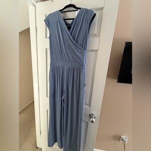 3 Lululemon Drapey Softstreme Jumpsuits Medium Denim Blk Plum New w/o Tags $128